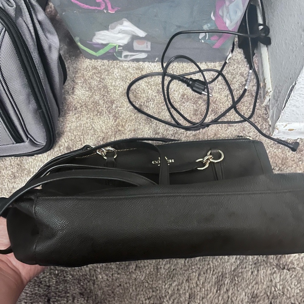 Coach Black Leather Satchel - Picture 5 of 7